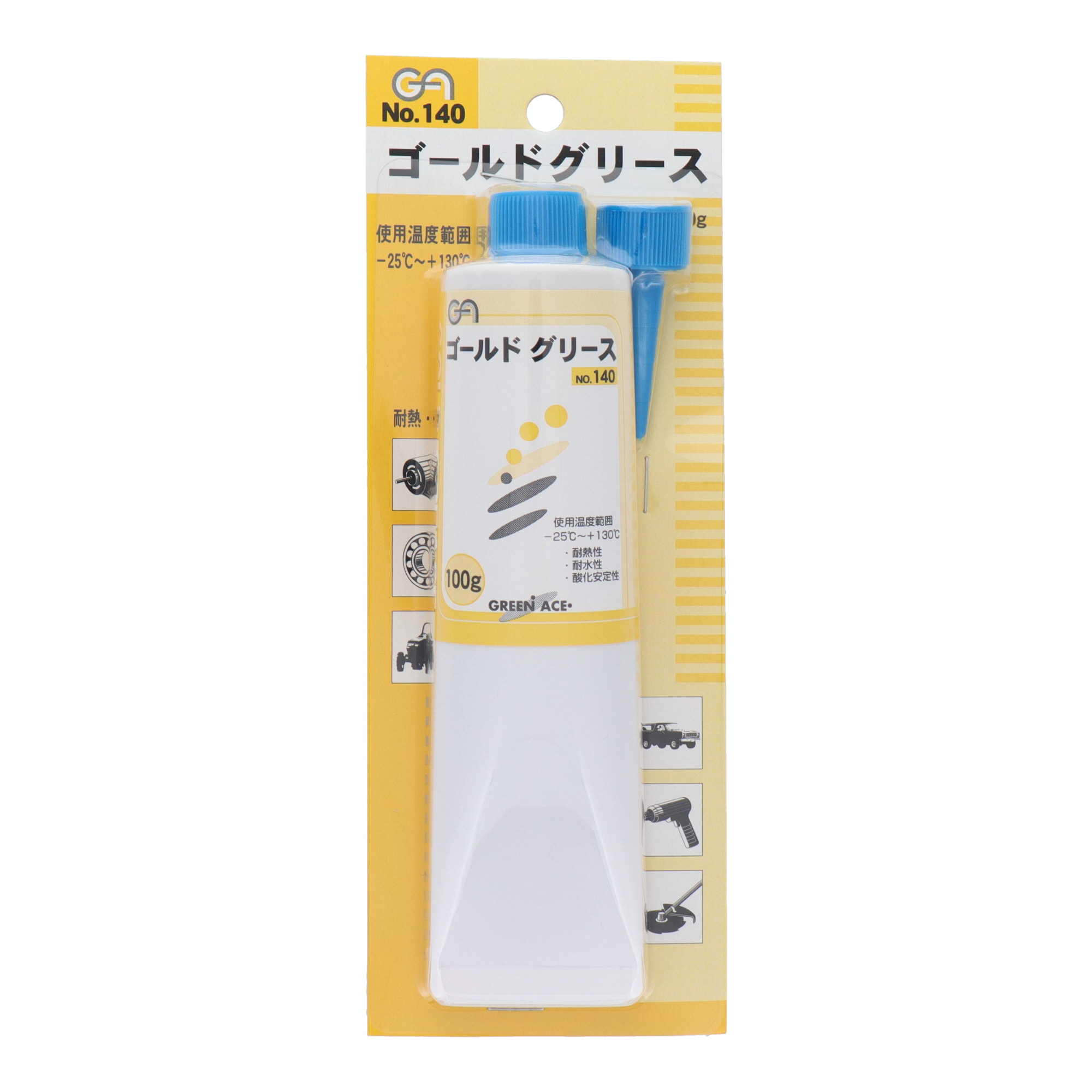 140 防錆・潤滑剤 グリース ゴールドグリース 100ｇ｜株式会社 三共コーポレーション