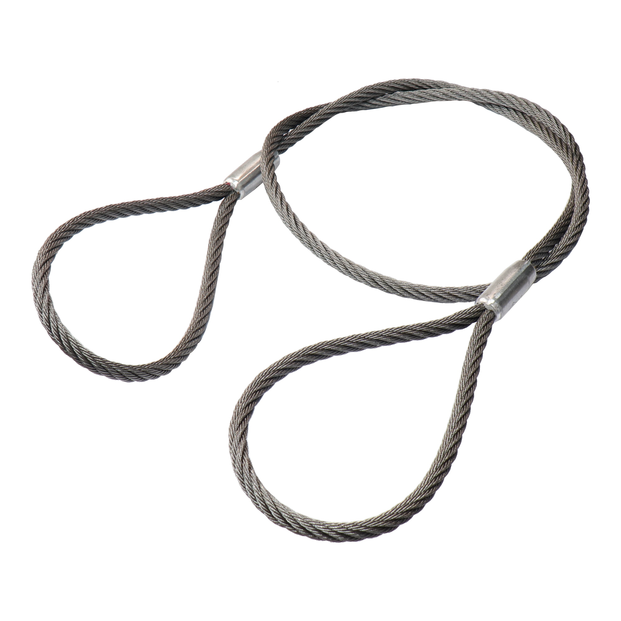 柔らかワイヤロープ　ナチュラルコア　ロック加工　12mm×3m