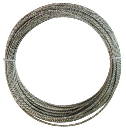 ステンレスカットワイヤーロープ　ロープ径2.5mm×10m