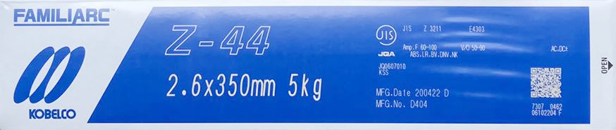 神鋼　溶接棒　薄・中板の溶接用　φ2.6mm×350mm